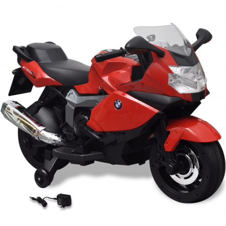 Motocicletă electrică pentru copii BMW 283, 6V, roșu [0]