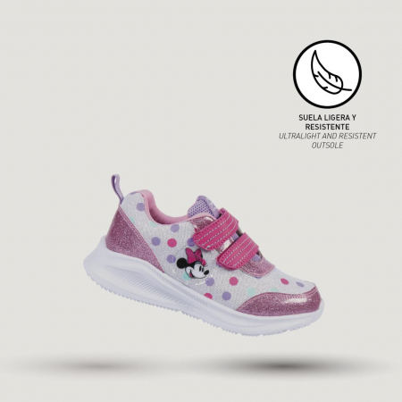 Pantof sport Minnie roz cu sclipici [4]