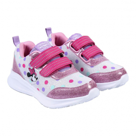Incaltaminte - Pantof sport Minnie roz cu sclipici