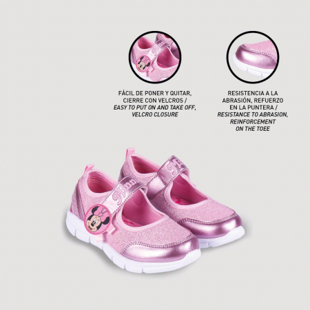 Pantofi fetite roz cu sclipici  - Minnie [5]