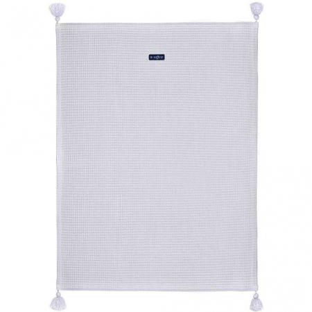 MATERNITATE - Patura de waffle bumbac 75 x 100 cm Womar Zaffiro AN-3ZKV-012
