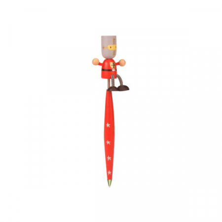 Instrumente de scris si desen - Pix lemn cu figurina Cavalerul Rosu Fiesta Crafts FCP-5177