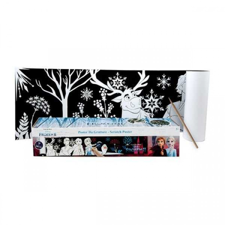 SCOALA SI GRADINITA - Poster razuibil Frozen 30x200 cm Toi-Toys TT46223A