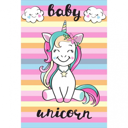 Prosop de baie - Prosop fata Baby Unicorn 30x50 cm SunCity CBX191308TNL