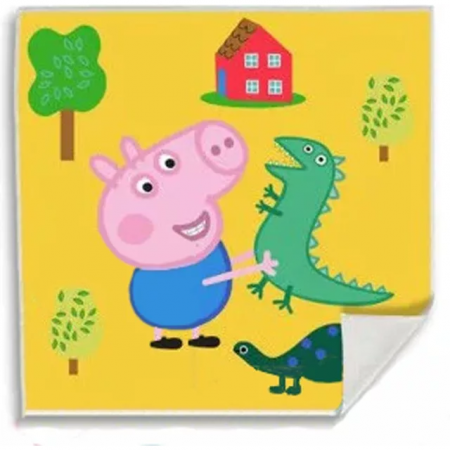 Prosop de baie - Prosopel magic Peppa George 30x30 cm SunCity EWA17033PPA
