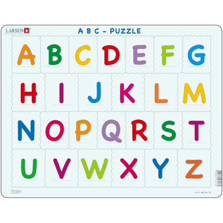 Puzzle - Puzzle Alfabetul Limbii Engleze, 26 piese Larsen LRLS13-GB