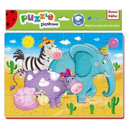 JOCURI SI JUCARII - Puzzle Animals 24 piese Roter Kafer RK1201-02