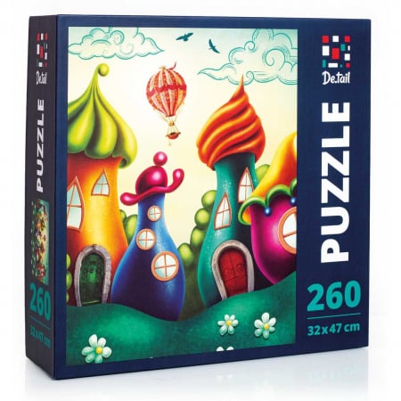 JOCURI SI JUCARII - Puzzle Fairytale City, 32x47 cm, 260 piese De.tail DT200-03