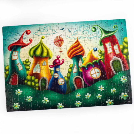 Puzzle Fairytale City, 32x47 cm, 260 piese De.tail DT200-03 [1]