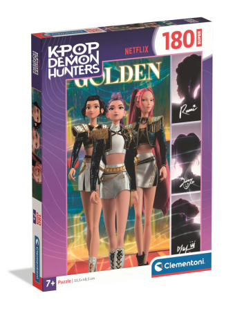Noutati - Puzzle Fetele Kpop la vânătoare de demoni Golden  180 piese