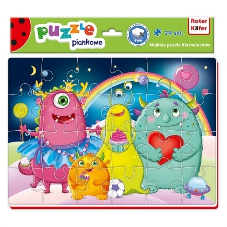 JOCURI SI JUCARII - Puzzle Funny Monsters 24 piese Roter Kafer RK1201-03