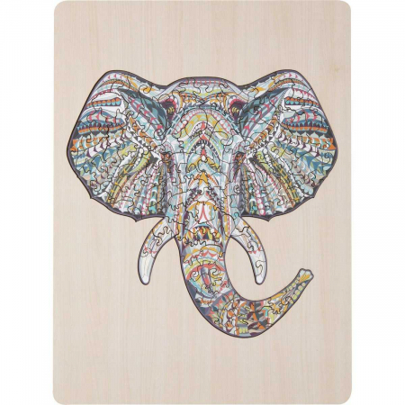 Puzzle Lemn Elefant, 137 piese, 30x22.5 cm Grafix GR400072 [3]