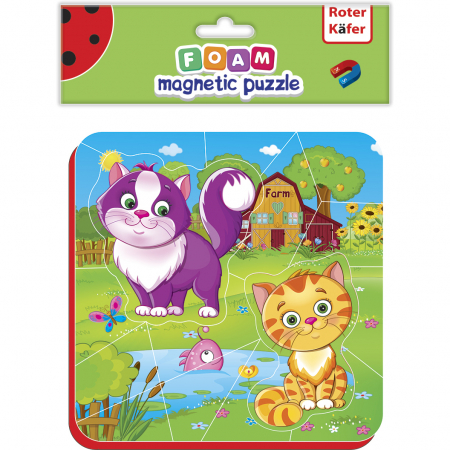 JOCURI SI JUCARII - Puzzle magnetic Pisicute Roter Kafer RK5010-05