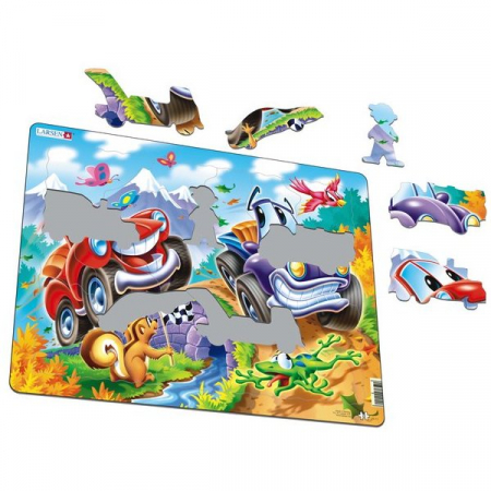 Puzzle Masini, 22 Piese Larsen LRUS11 [1]