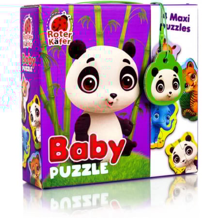JOCURI SI JUCARII - Puzzle Maxi Bebelusi Animale de la Zoo, 13 piese Roter Kafer RK1210-02