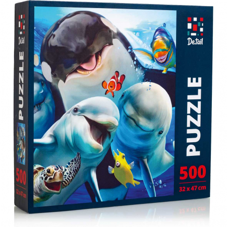 JOCURI SI JUCARII - Puzzle Ocean Selfie, 32x47 cm, 500 piese De.tail DT500-04