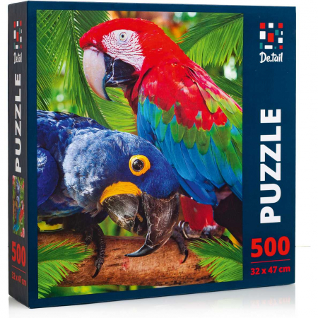 JOCURI SI JUCARII - Puzzle Parrots, 32x47 cm, 500 piese De.tail DT500-01