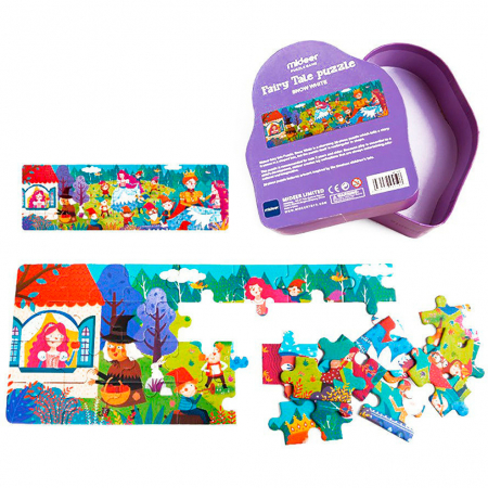 Puzzle poveste – Alba ca zapada, 36 piese Mideer MD3059 [3]