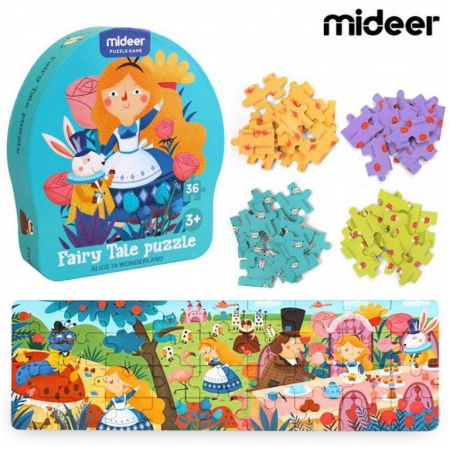 Puzzle poveste – Alice in tara minunilor, 36 piese Mideer MD3058 [1]