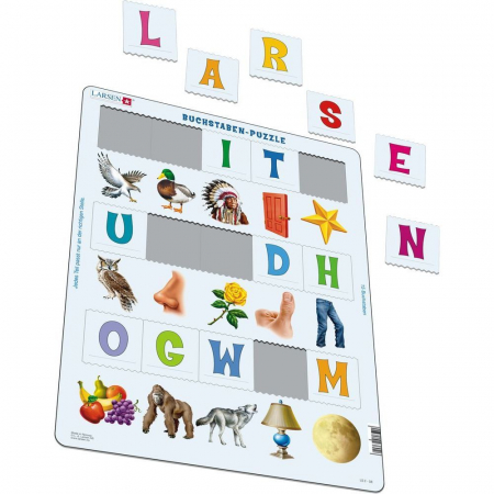 Puzzle Primele Cuvinte in Limba Germana, 15 piese Larsen LRLS2-DE [1]