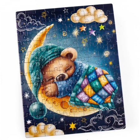 Puzzle Sweet baby bear, 23x30 cm, 120 piese De.tail DT100-05 [1]
