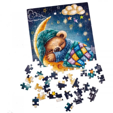 JOCURI SI JUCARII - Puzzle Sweet baby bear, 23x30 cm, 120 piese De.tail DT100-05