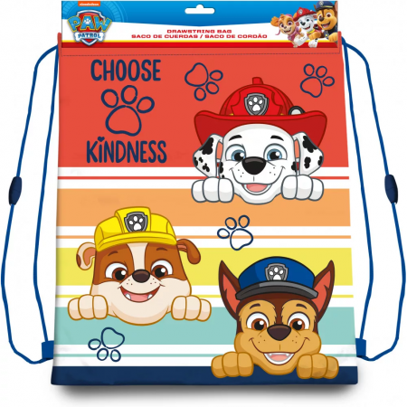 Ghiozdane - Rucsac de umar cu snur Paw Patrol Choose Kindness SunCity EWA19851PW
