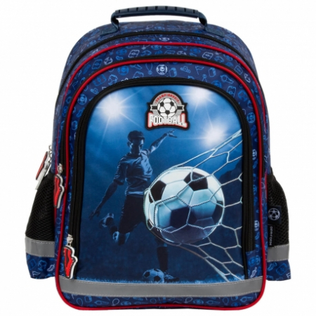 RUCSAC ȘCOLAR DERFORM FOOTBALL CU DOUĂ COMPARTIMENTE