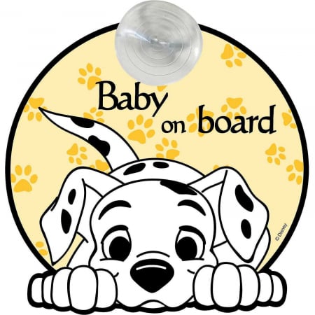 ACTIVITATI IN AER LIBER - Semn de avertizare Baby on Board 101 Dalmatieni TataWay CZ10458