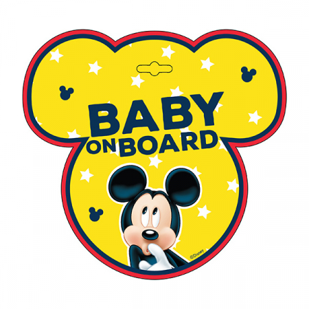 ACTIVITATI IN AER LIBER - Semn de avertizare Baby on Board Mickey Seven SV9612