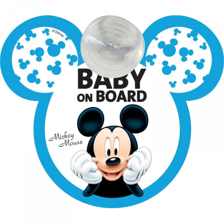 Sisteme Siguranta - Semn de avertizare Baby on Board Mickey TataWay CZ10423