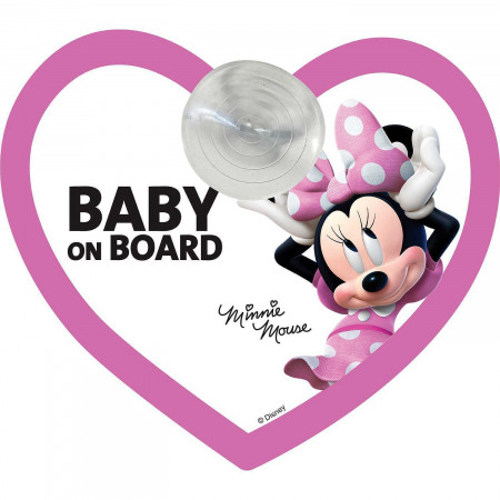 Paturici - Semn de avertizare Baby on Board Minnie TataWay CZ10422