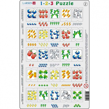 Set 12 Puzzle-uri 1-2-3, 25 Piese Larsen LRP46 [4]