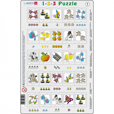 Set 12 Puzzle-uri 1-2-3, 25 Piese Larsen LRP46 [2]