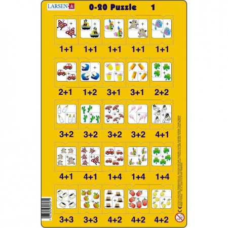 Set 16 Puzzle-uri 0 - 20, 25 Piese Larsen LRP47 [2]