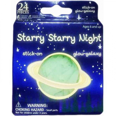 JOCURI SI JUCARII - Set 24 Piese Fosforescente Galaxie Bambinice BN042