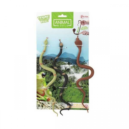 Jucarii interactive - Set 3 serpi elastici 35 cm Toi-Toys TT37855A