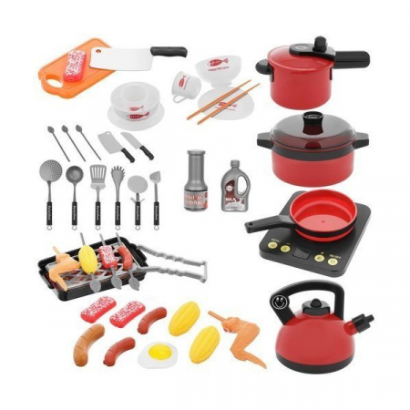 JOCURI SI JUCARII - Set 44 accesorii bucatarie copii Iso Trade MY17453