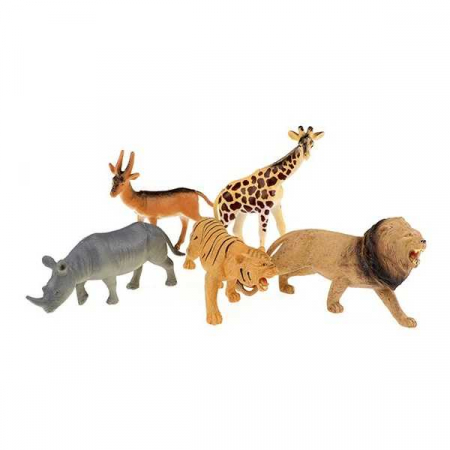 JOCURI SI JUCARII - Set 5 figurine animale jungla Animal World Toi-Toys TT34921Z