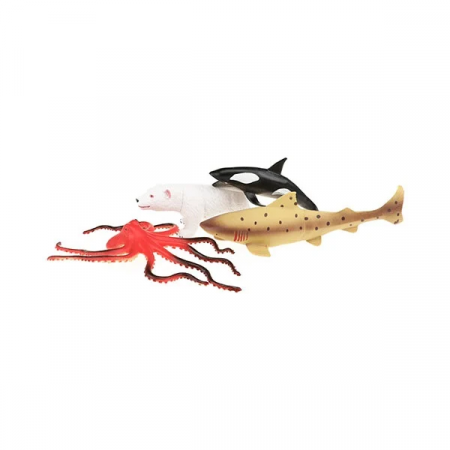 JOCURI SI JUCARII - Set 5 figurine animale marine Animal World Toi-Toys TT34925A