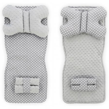 Set 5 in 1 pentru carucior Minky, salteluta, perna, 2 protectii centuri si curelusa Tutumi TT345 [1]