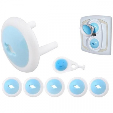 Set 6 capace de siguranta pentru prize cu cheita Iso Trade MY6630 [2]