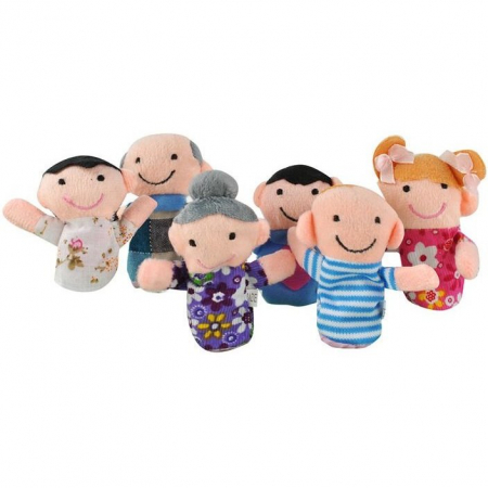 JOCURI SI JUCARII - Set 6 marionete pentru degete - Familia Iso Trade MY17428