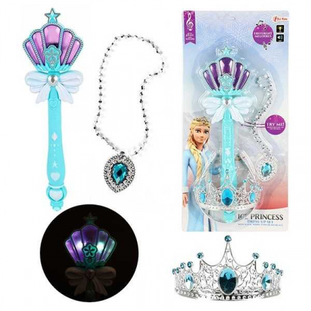 Set Bagheta magica cu sunete si lumini, diadema si colier Toi-Toys TT12545A [2]