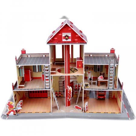 Set constructie puzzle 3D -  Statie de pompieri Fiesta Crafts FCT-3047 [3]