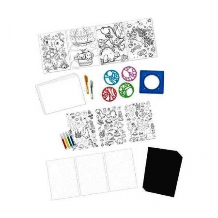 SCOALA SI GRADINITA - Set creativ 4 in 1 Art Set Grafix GR220011