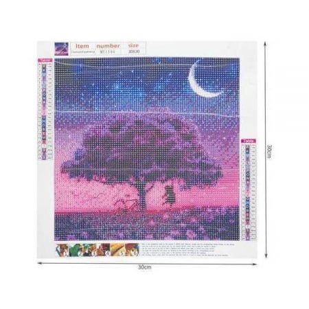 Set creativ cu diamante rotunde Diamond Painting 30x30 cm Copac Mov Iso Trade MY17809 [3]