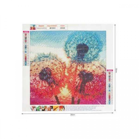 Seturi creative - Set creativ cu diamante rotunde Diamond Painting 30x30 cm Papadie Iso Trade MY17811