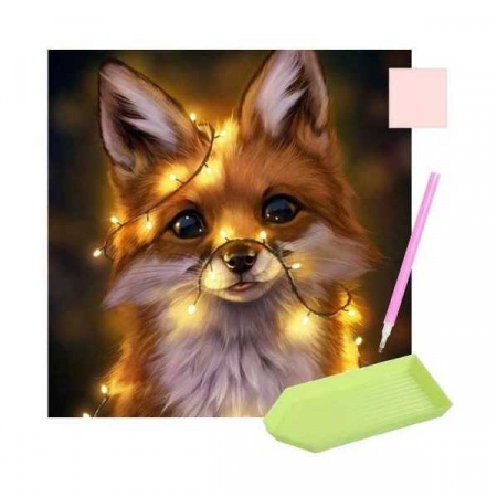 Seturi creative - Set creativ cu diamante rotunde Diamond Painting 30x30 cm Vulpita Iso Trade MY17880