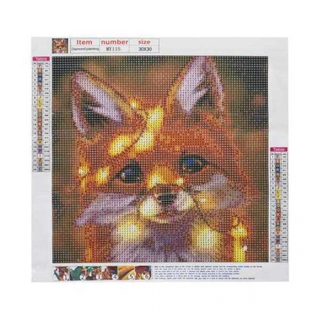 Set creativ cu diamante rotunde Diamond Painting 30x30 cm Vulpita Iso Trade MY17880 [1]